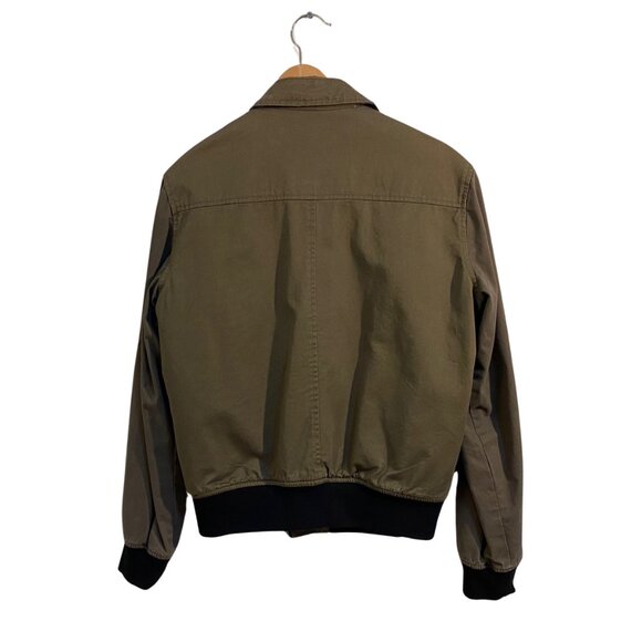 BLANKNYC Army Green Men’s Cotton Utility Jacket w/ Zip, Pockets, Collar Sz. S - Picture 2 of 10